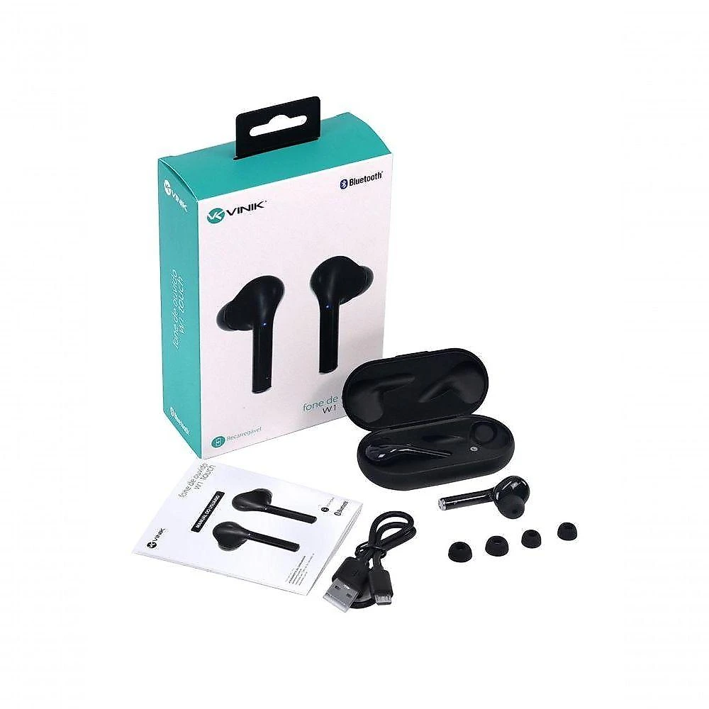 Fone De Ouvido Bluetooth W1 Touch - Preto