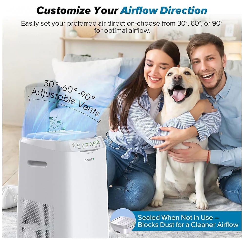 Purificador de Ar Nuwave Forever Smart com Filtros Laváveis e Sistema de Filtragem 7 Estágios para Grandes Ambientes