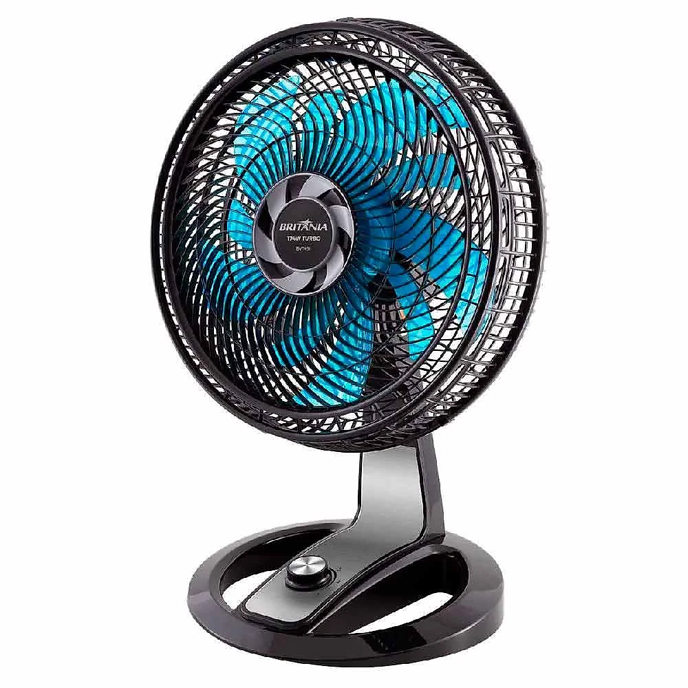 Ventilador de Mesa 40cm BVT491 10 Pás Britânia Preto 127V Preto - 127V