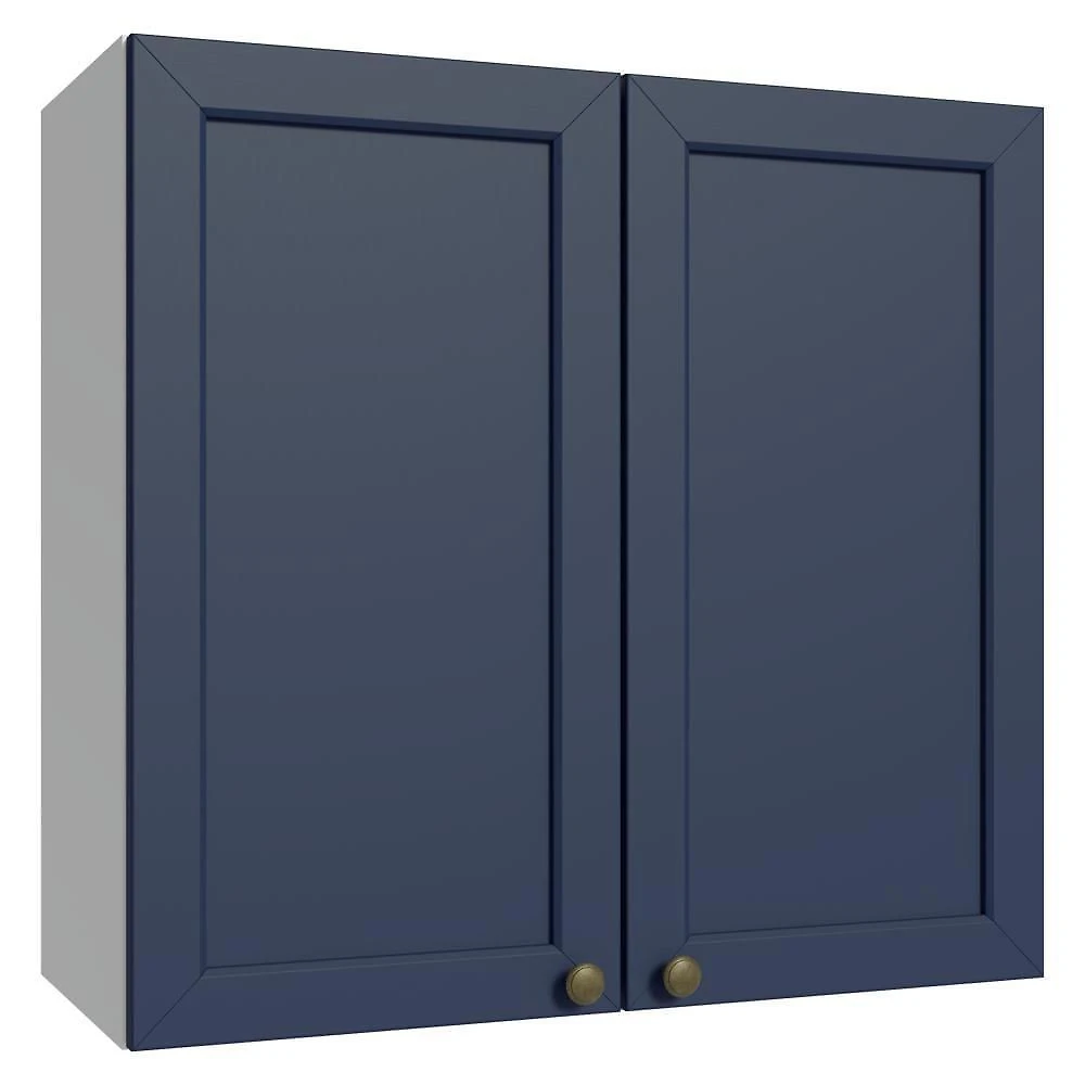 Armário Aéreo 70 Cm 2 Portas Branco/azul Vik Madesa Branco/azul