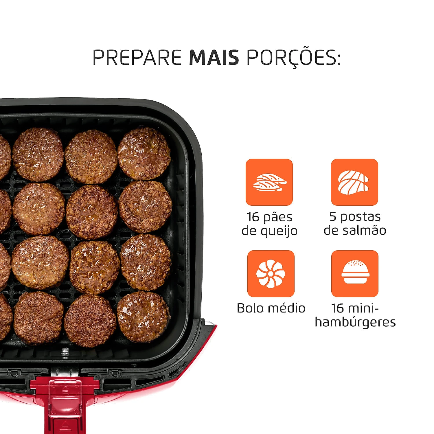 Fritadeira Sem Óleo Air Fryer 4L Mondial AFN-40-RI AIR FRYER AFN-40-RI 127V/60Hz