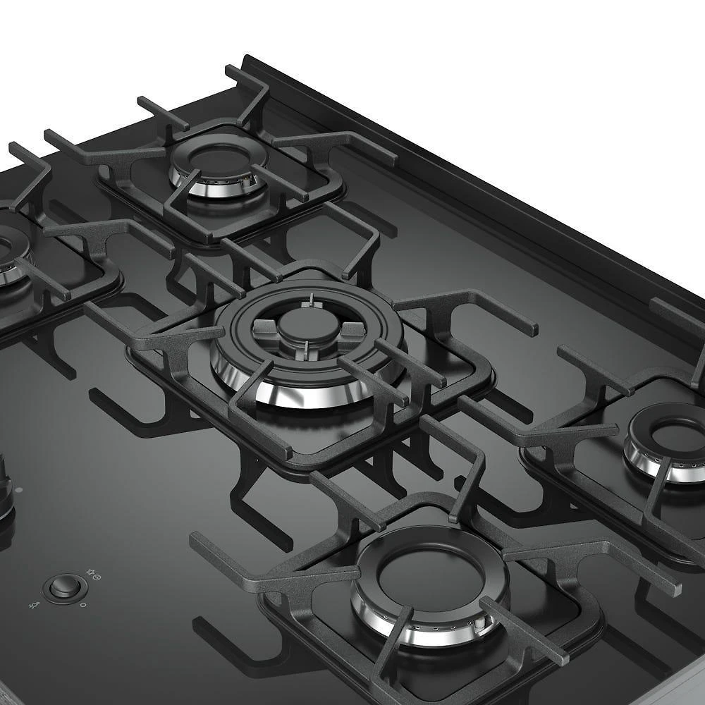 Fogão Mueller 5 Bocas Decorato Vetro Inox Com Mesa De Vidro Inox Bivolt