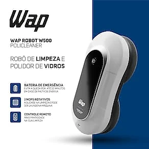 Robô de Limpeza WAP ROBOT W500 POLICLEANER 72W Controle Remoto Bivolt