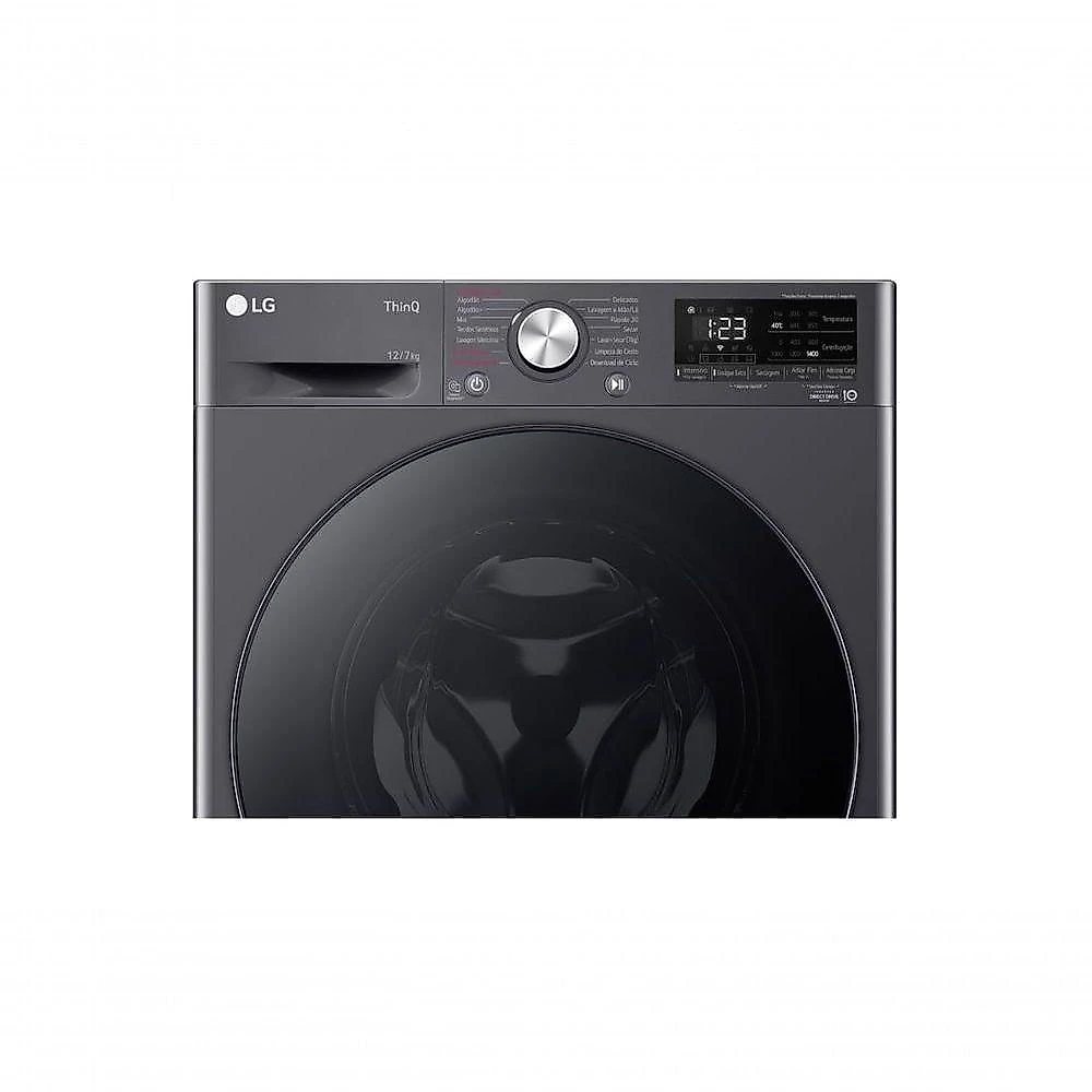 Lava e Seca Smart LG VC4 12kg Titanium Com Inteligência Artificial AIDD CV5012MC4 110V