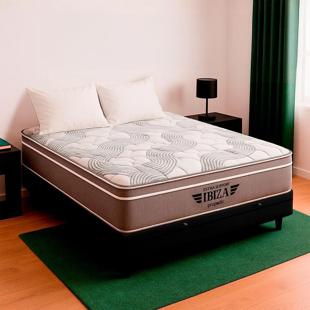 Cama Box Viúvo E Colchão Ibiza Molas V-store 128x188x22 Preto