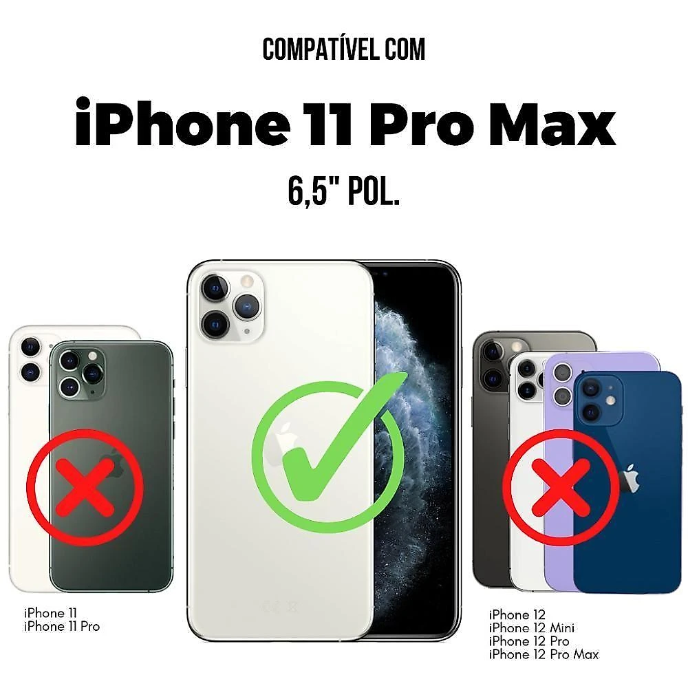 Película Para Iphone 11 Pro Max - Defender Pro - Preta - Gshield