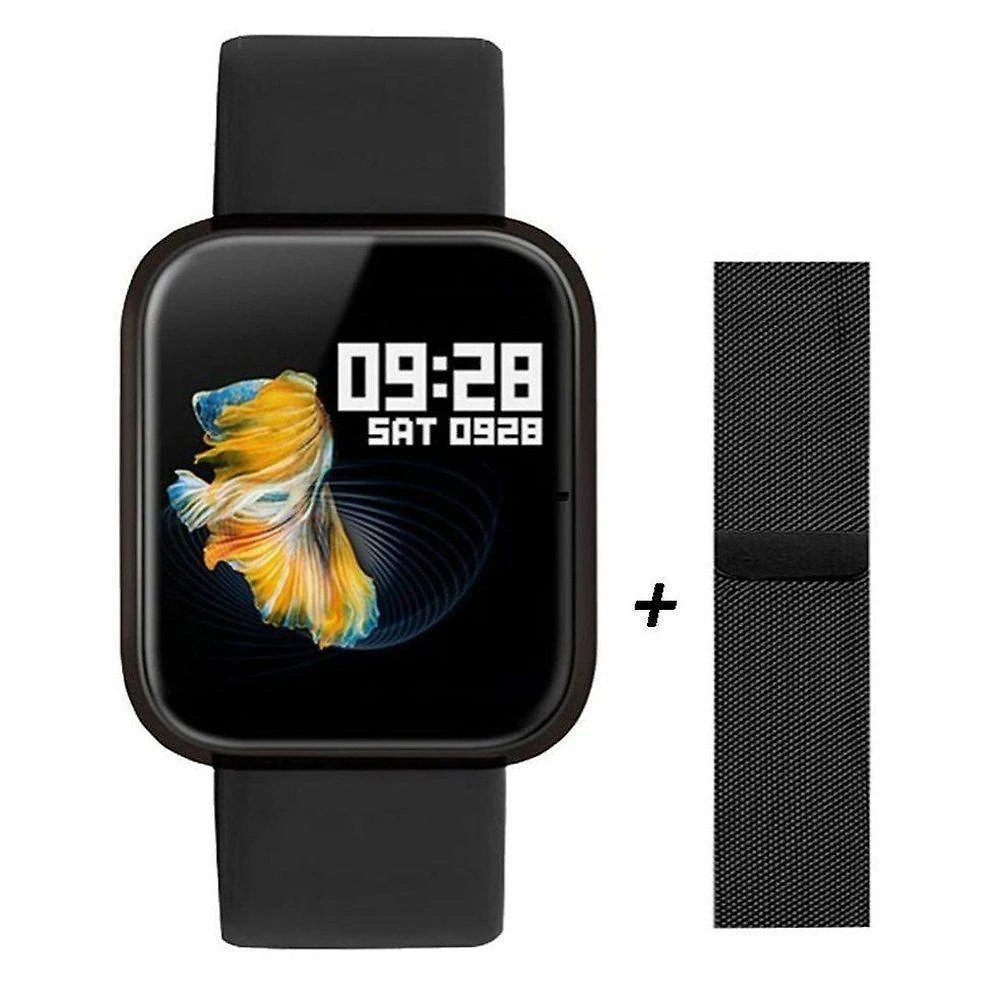 Miniatura Relógio Inteligente Smart P70 Esportivo Cardíaco 2 Pulseiras