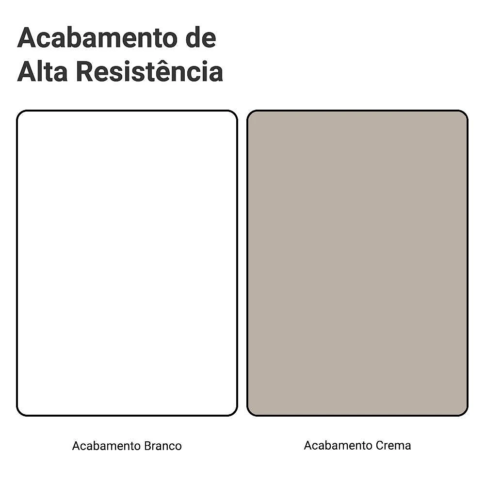 Armário aéreo 120 cm 2 portas branco/crema vik madesa