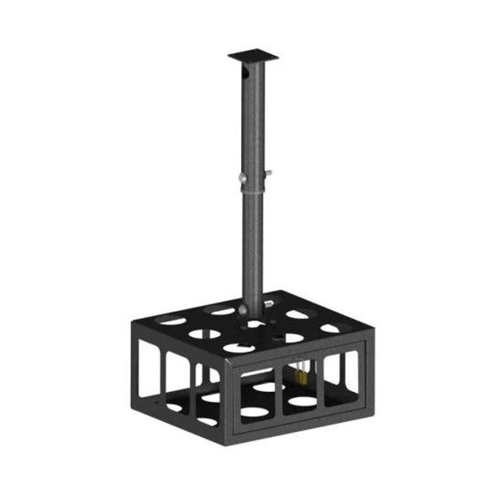 Suporte de Teto para Projetor Multivisão F002 com Inclinação e Altura Regulável 500 a 800MM Preto