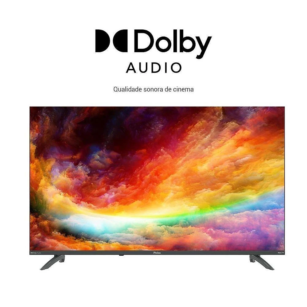 Smart TV Philco 43" PTV43VA4REGB LED Full HD Roku TV Cinza Bivolt