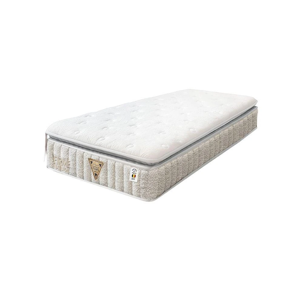 Colchão Solteiro Híbrido D65 com Revestimento em Malha 88x188CM Branco Latex Foam