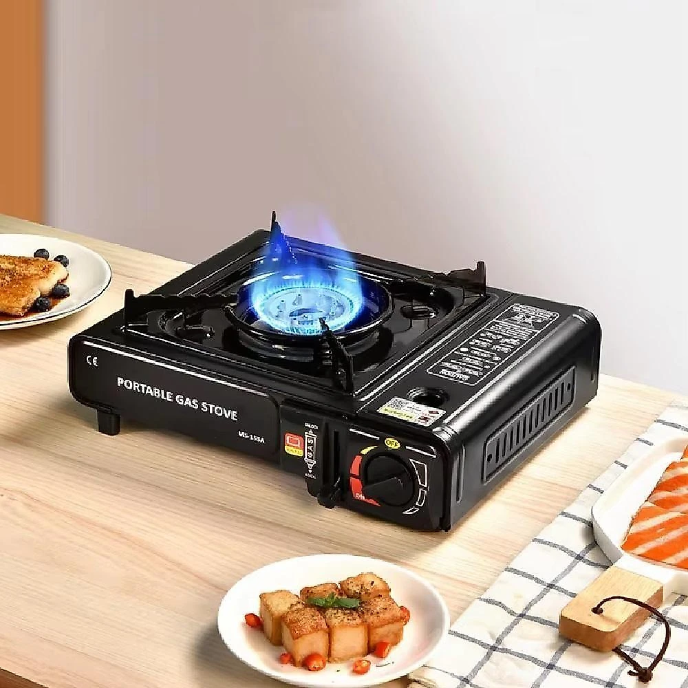 Fogareiro Camping Automatico Fogao Portatil A Gas Butano Cartucho Praia Pesca Acampamento Cook