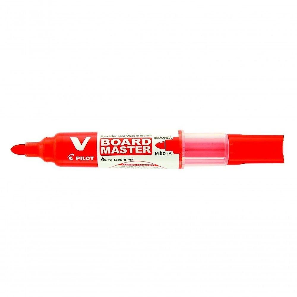 Kit 2 Marcadores Quadro Branco Recarregável + Apagador De Quadro Branco Pilot Preto E Vermelho
