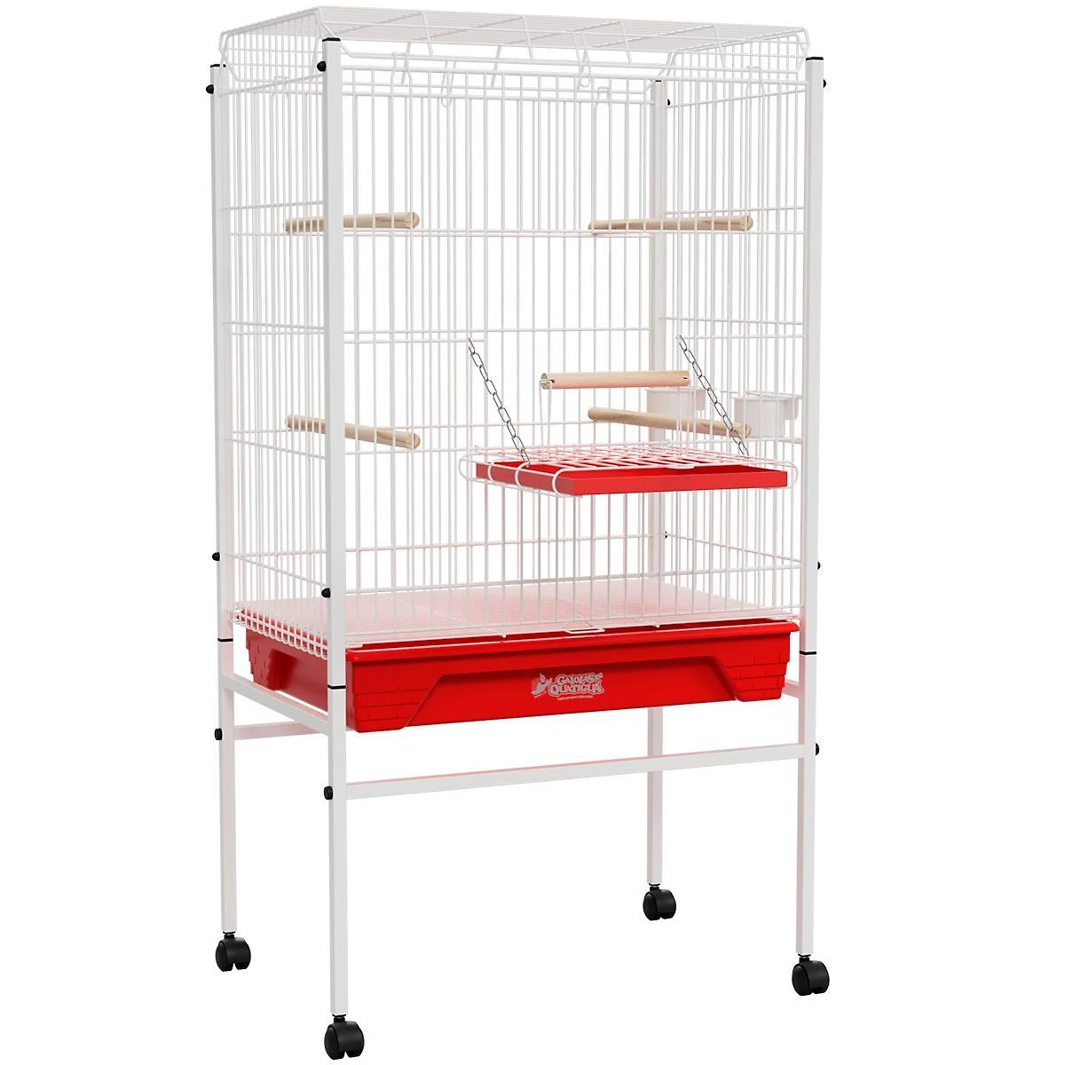 Miniatura Viveiro Grande Para Calopsita Papagaio Ringneck - Vermelho