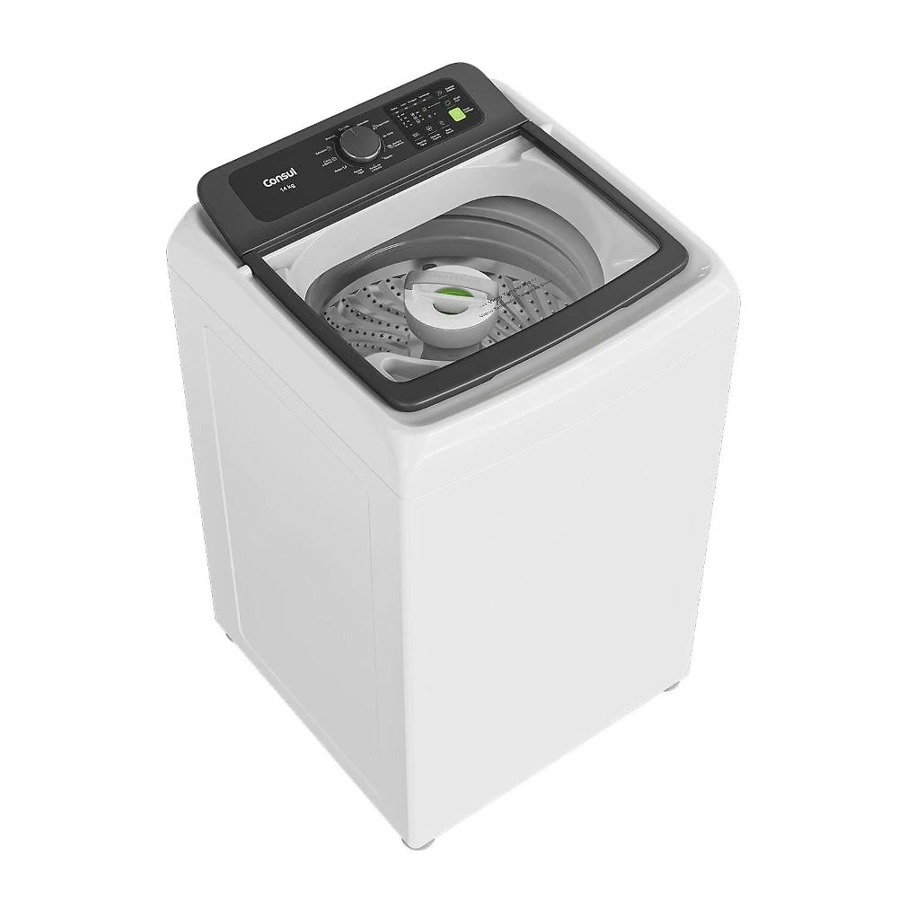 Máquina de lavar consul cwn14ab 14kg modo eco reuso de Água filtro anti-fiapo branca