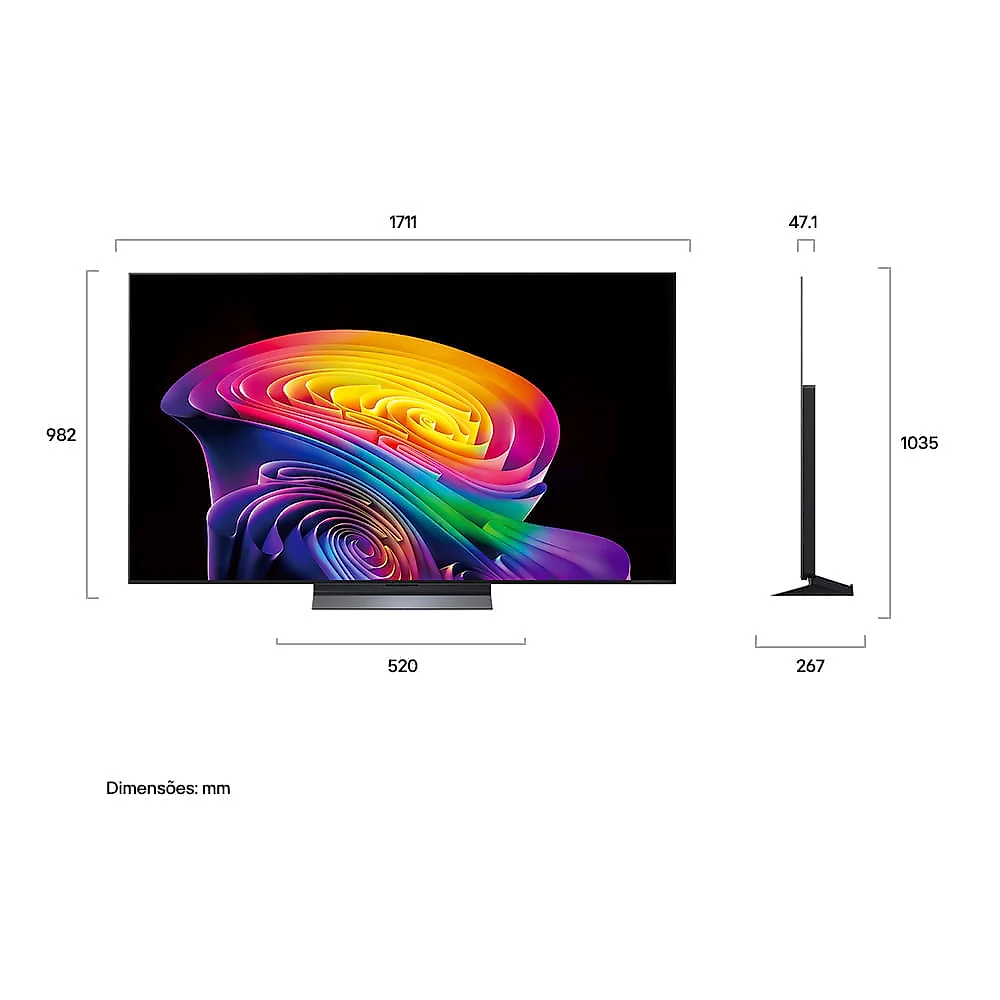 Smart TV LG OLED evo AI 4K C6 77" polegadas 2026 Bivolt