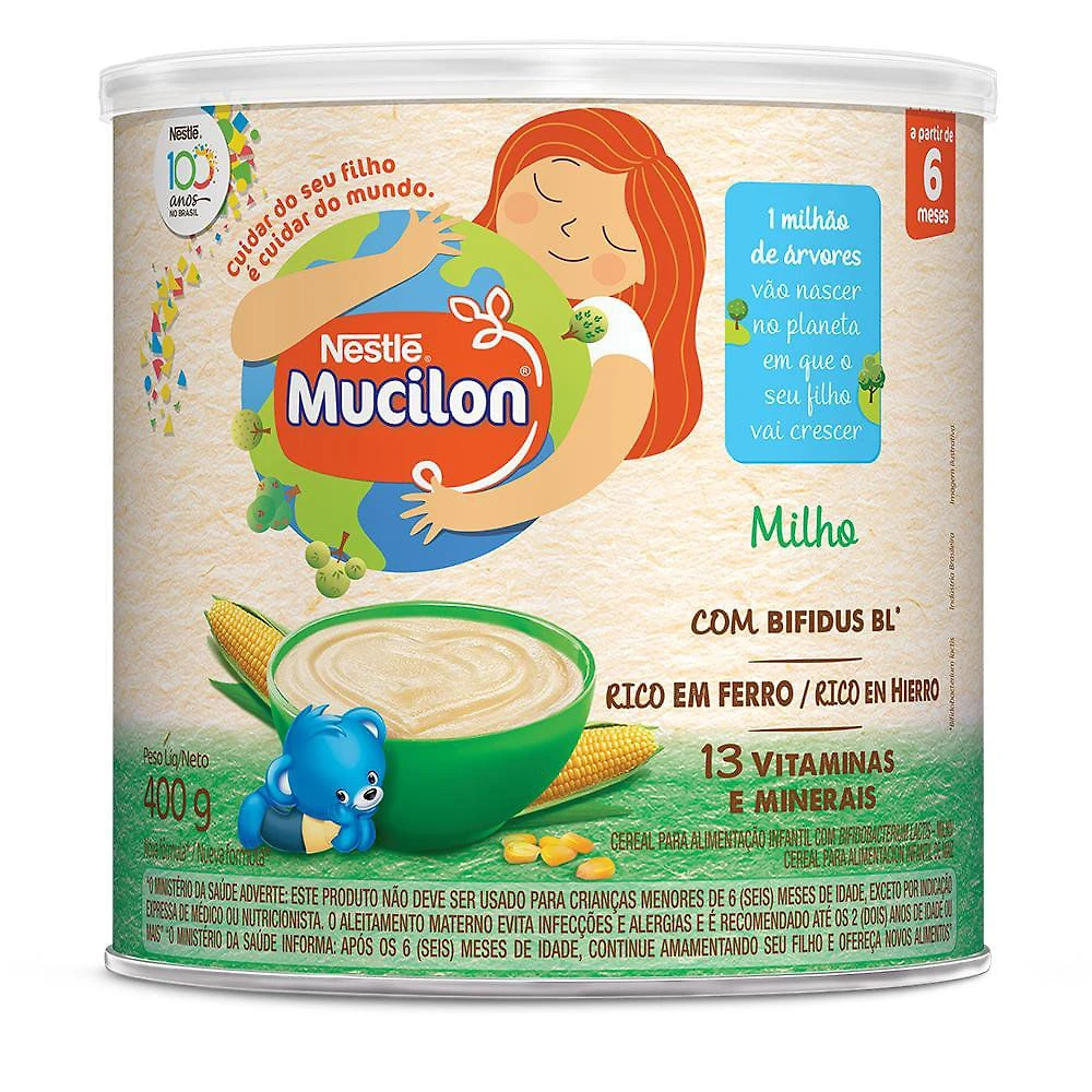 Mucilon Milho Ceral Infantil Lata 400g