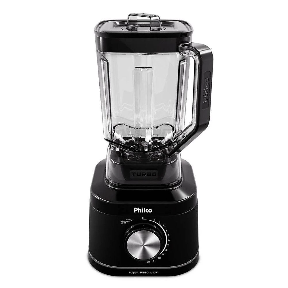 Liquidificador Philco PLQ15A 1500W 3,1L 12 Velocidades Preto 110V
