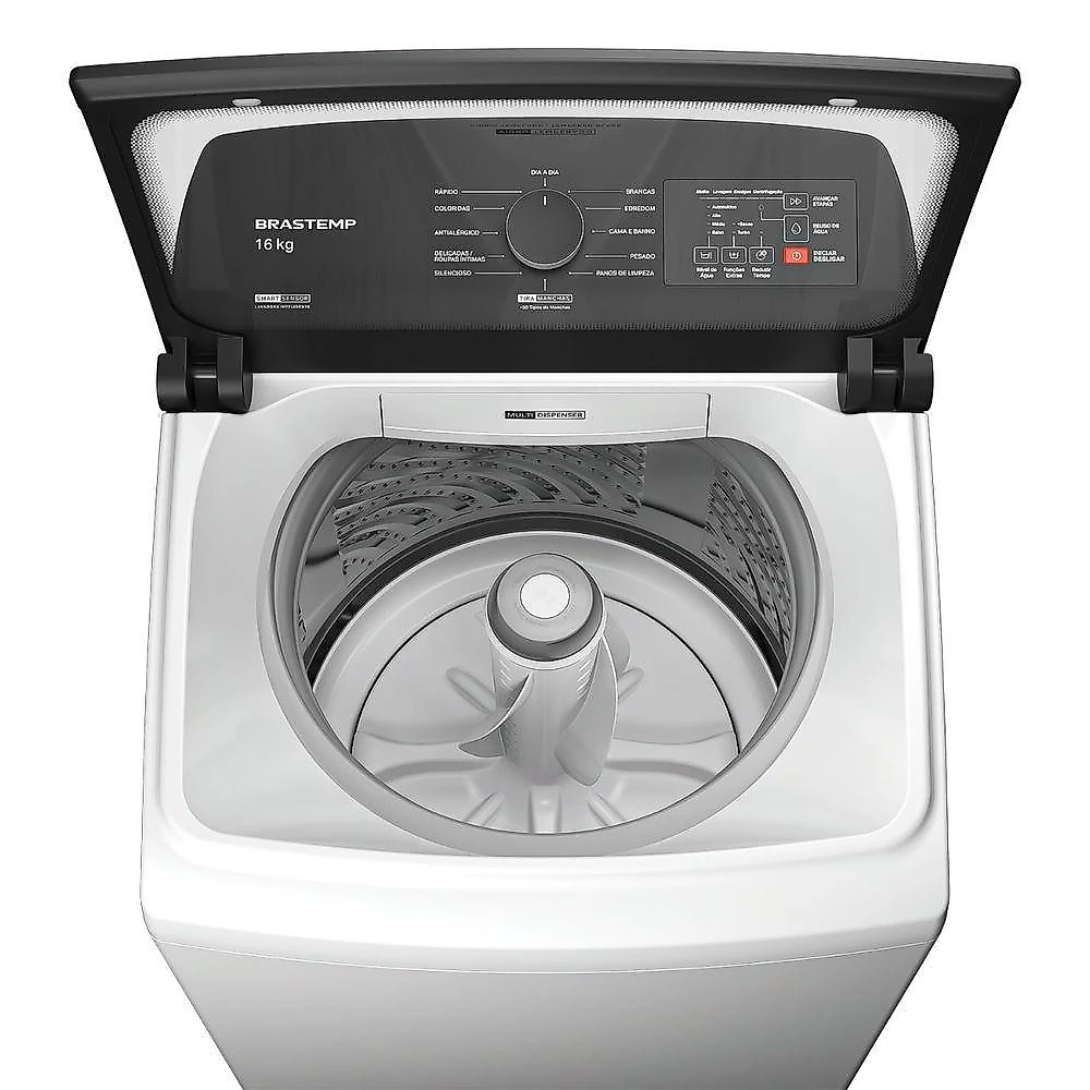 Máquina de Lavar Brastemp BWF16ABBNA 16kg Automática Ciclo Tira Manchas Advanced Branco 220V