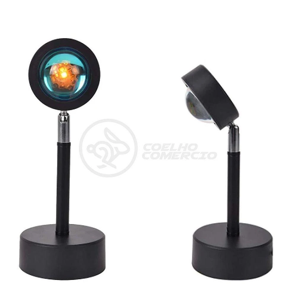 Projetor de Luz Smart Bracelet Sol Nº2 para Efeito Sunset com Cabeça Ajustável USB 5V 5W Amarelo