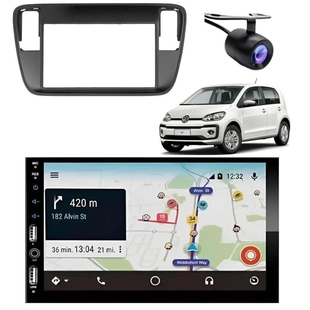 Central Multimídia Automotiva 2DIN 7810H 710H com Bluetooth USB Auxiliar e Câmera de Ré Android Ios