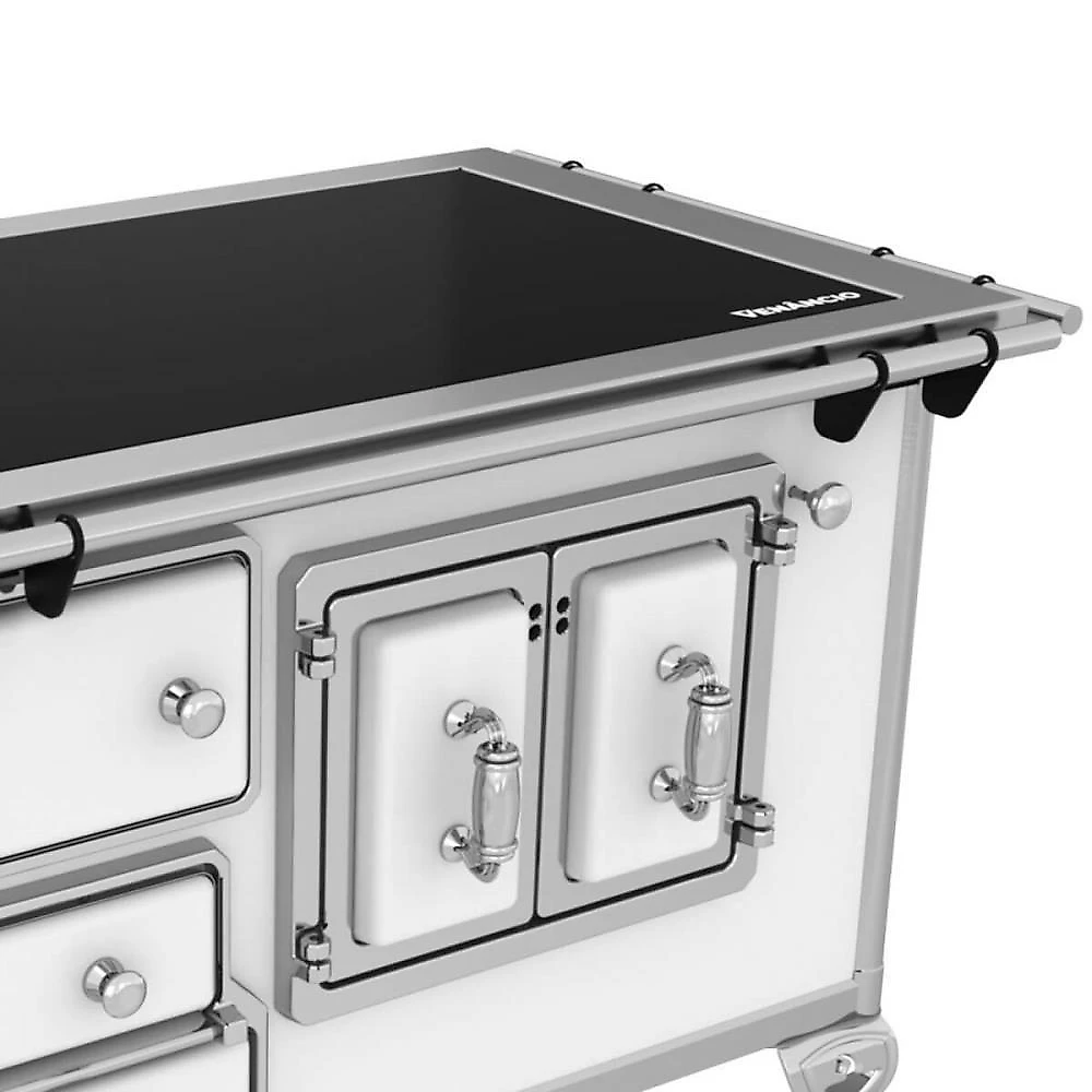 Fogão A Lenha Venâncio Tradicional Nº2 Vitrocerâmico Branco Saída Direito Porta Dupla 47364