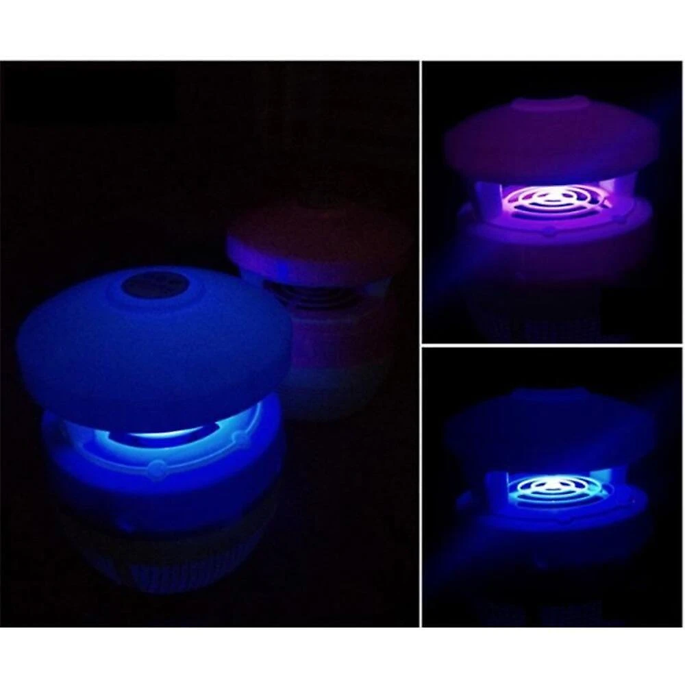 Armadilha para Mosquito Mata Inseto Luminaria Ultrassonica Repelente Eletronico LED Bivolt Branco