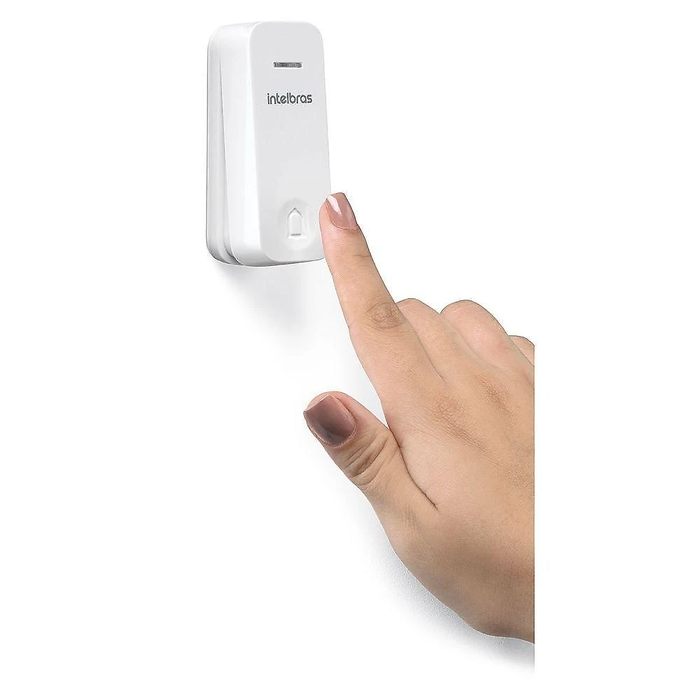 Campainha Eletrônica sem Fio CIK 200 sem Bateria Bivolt com Alcance Até 100 Metros Intelbras