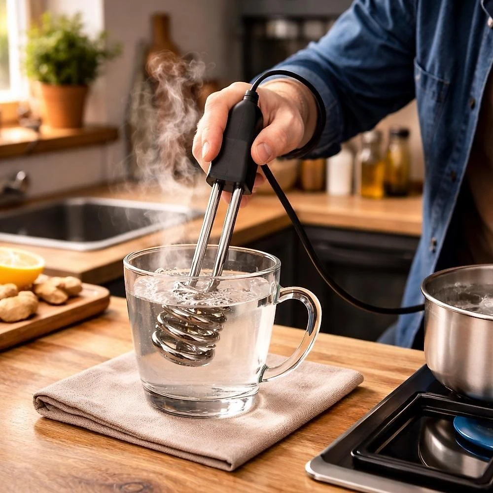 Ebulidor Elétrico Portátil 220V 500W para Café e Chá Preto Yeet
