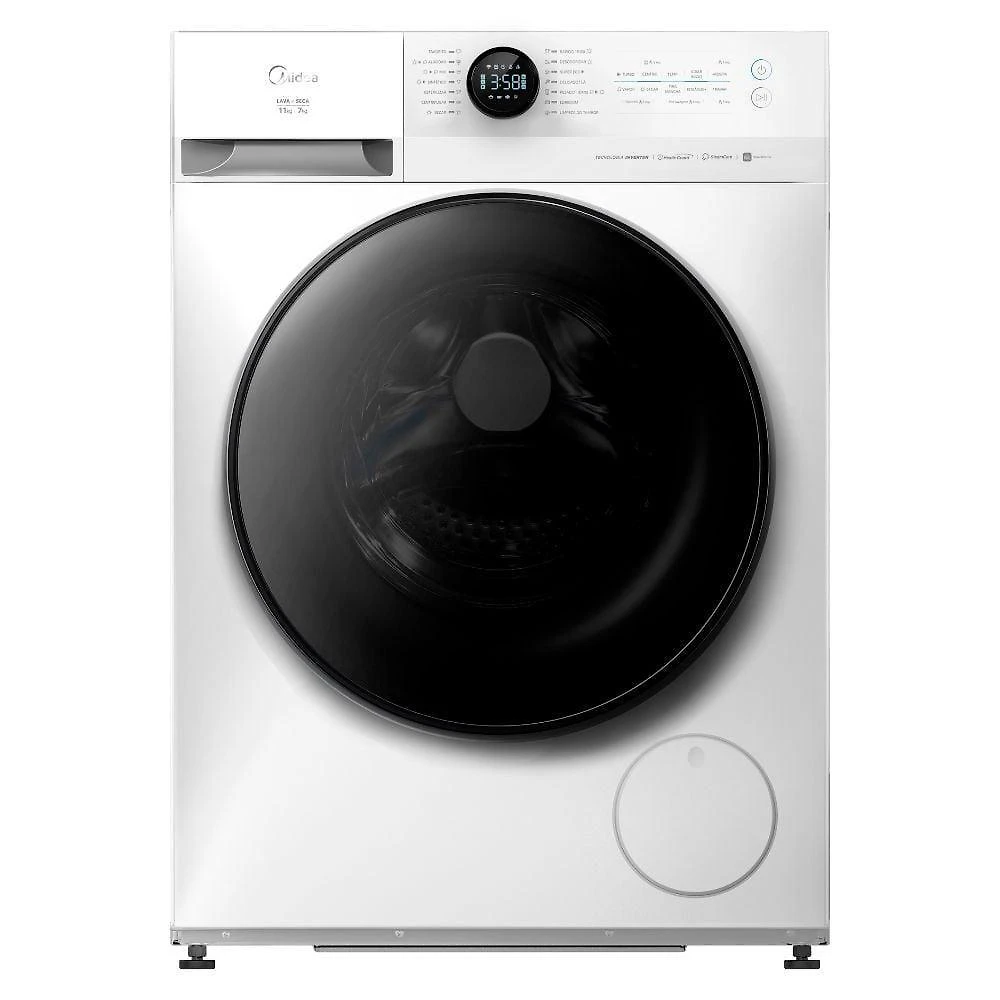Lava E Seca Midea 11kg Slim Healthguard Conectada Inverter MF201 Branca 110V