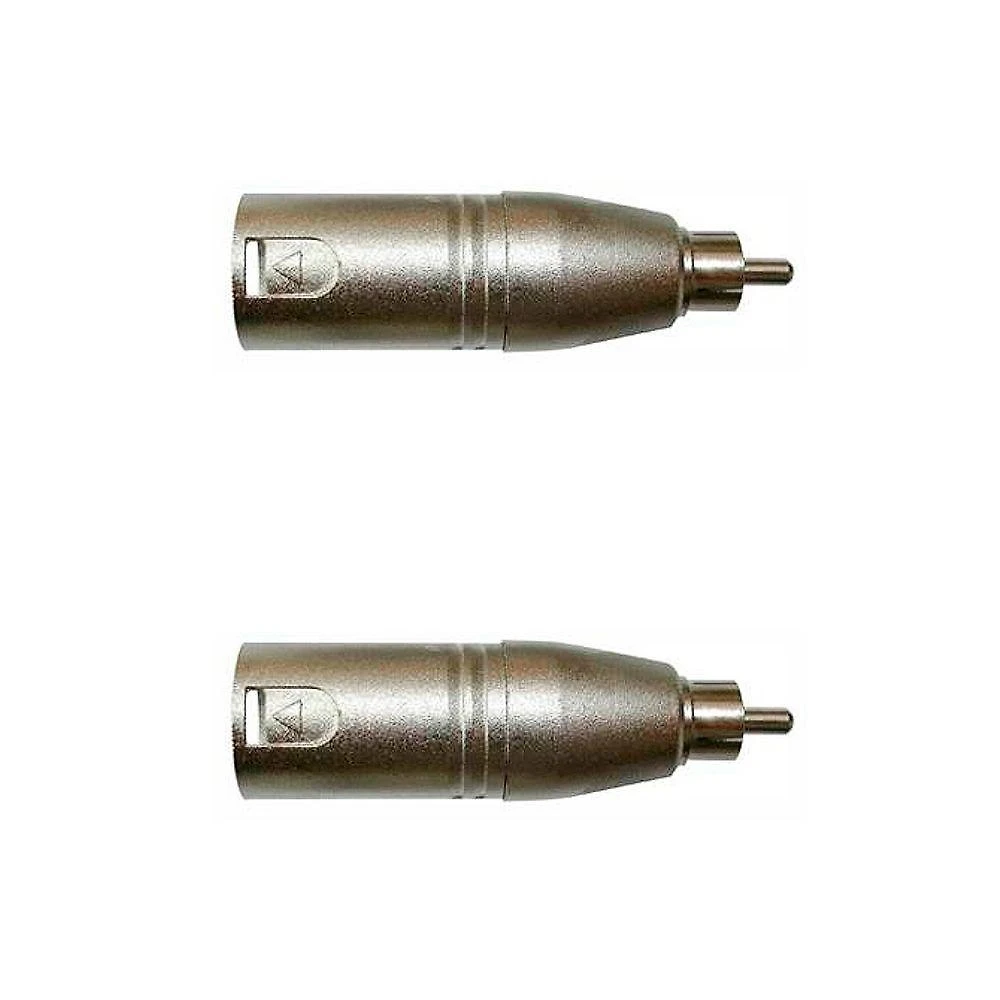 Kit Adaptadores Rca Macho P-xlr 3p Macho Niq. Wc 243 Ad (2un) Wireconex - Pç - 2
