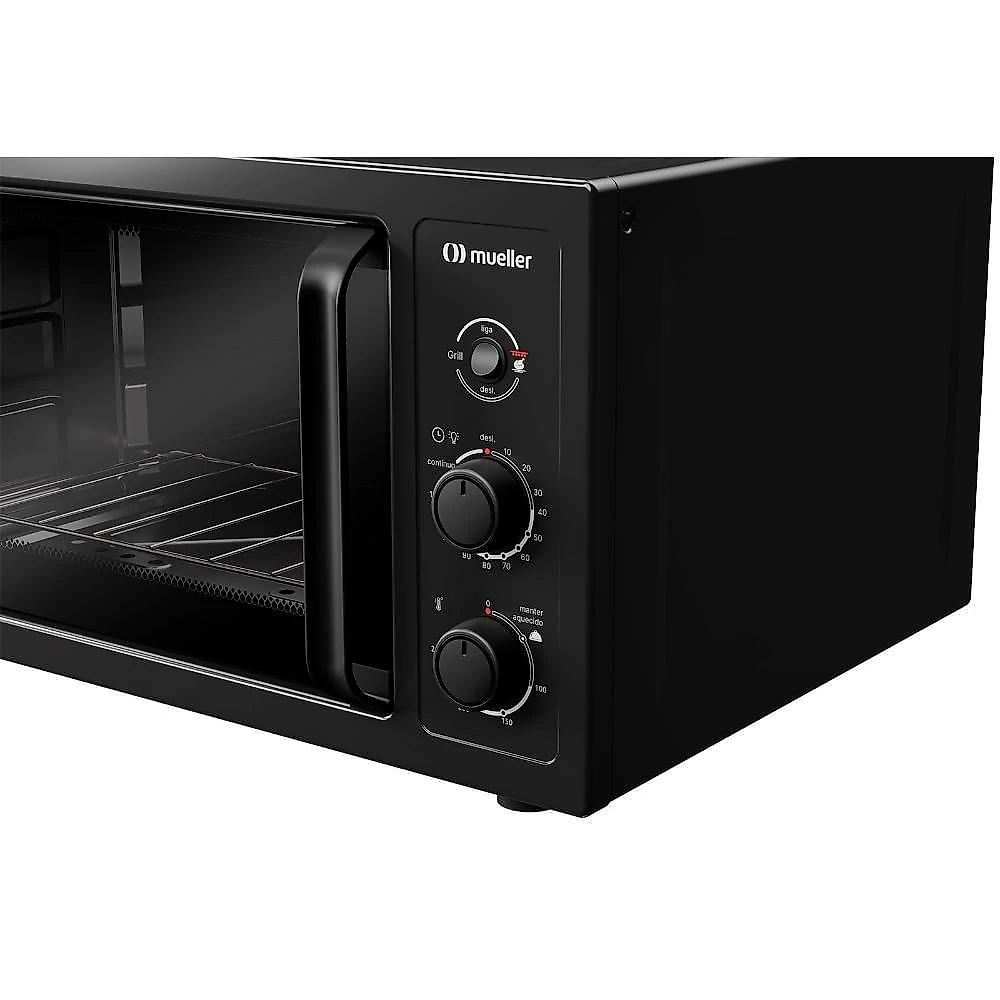 Forno Elétrico De Bancada Mueller 50L Com Grill MFB50B Preto 110V
