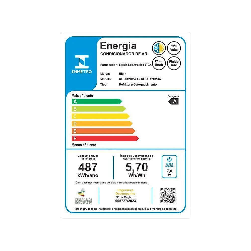 Ar Condicionado Split Cassete 1 Via Elgin One Air Connect Inverter 12.000 Btus Quente E Frio 220V R-32