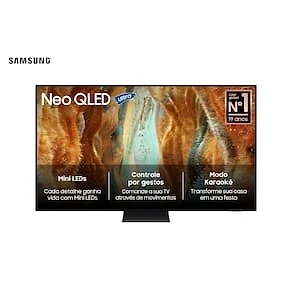 Miniatura Smart TV Samsung 85" 4K Neo QLED Ultra QN85QN70FAGXZD Painel Até 144Hz Gaming Hub Processador NQ4 AI Gen2 Preta