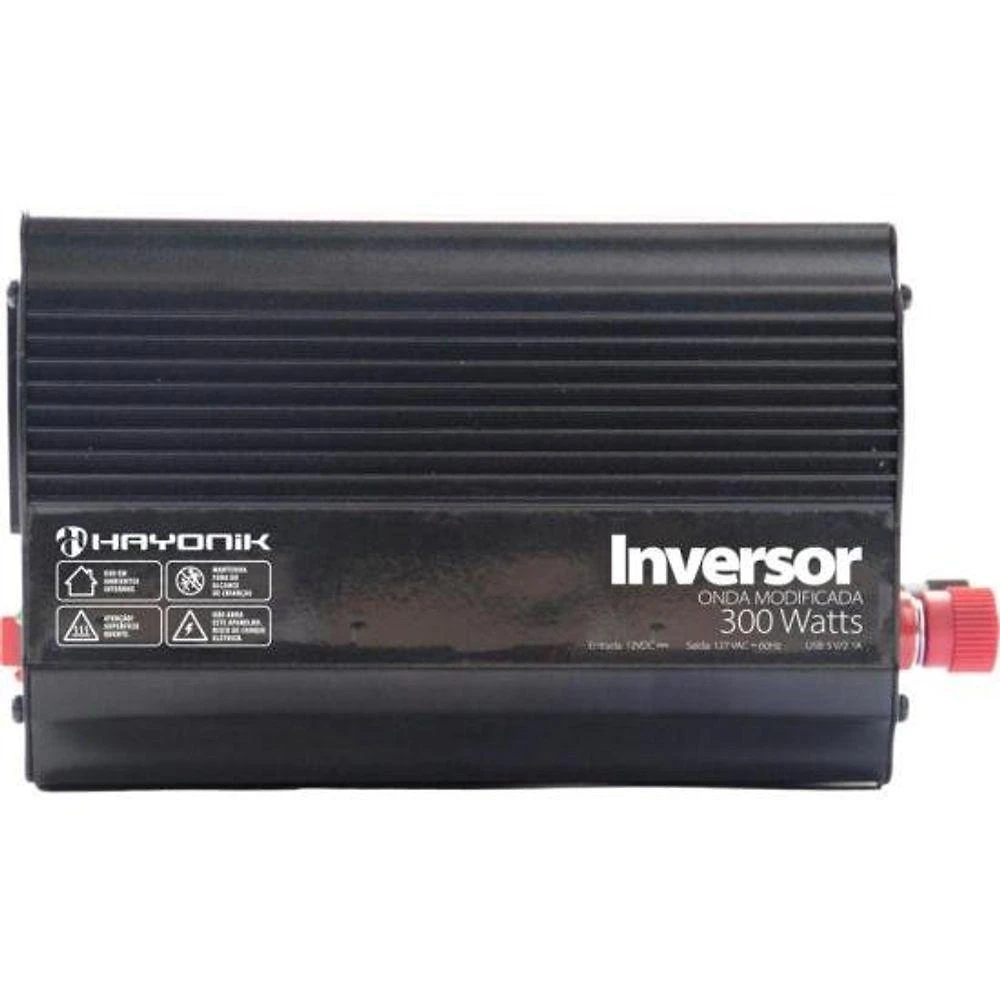 Inversor Automotivo para Veículos Modelo MSW1103 300W 12V para 110V Onda Modificada Hayonik