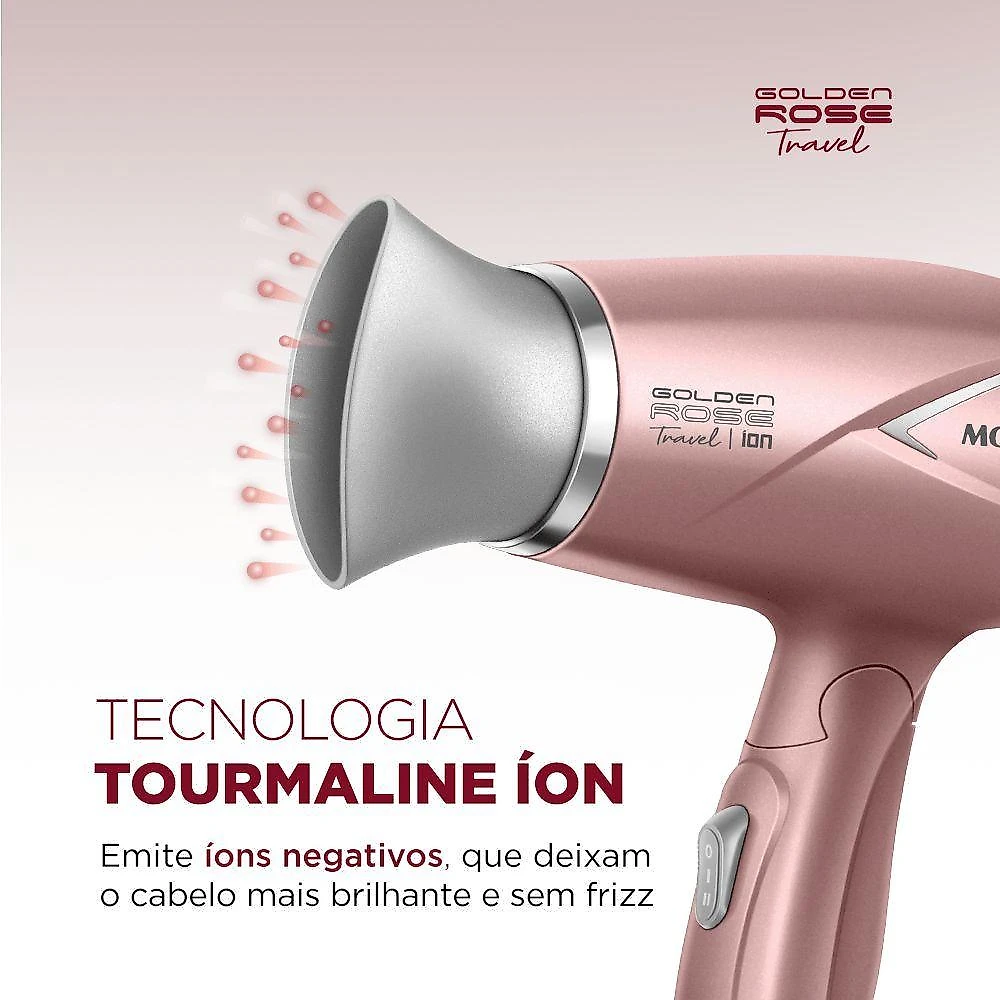 Secador De Cabelos Travel Golden Rose Mondial Bivolt Bivolt