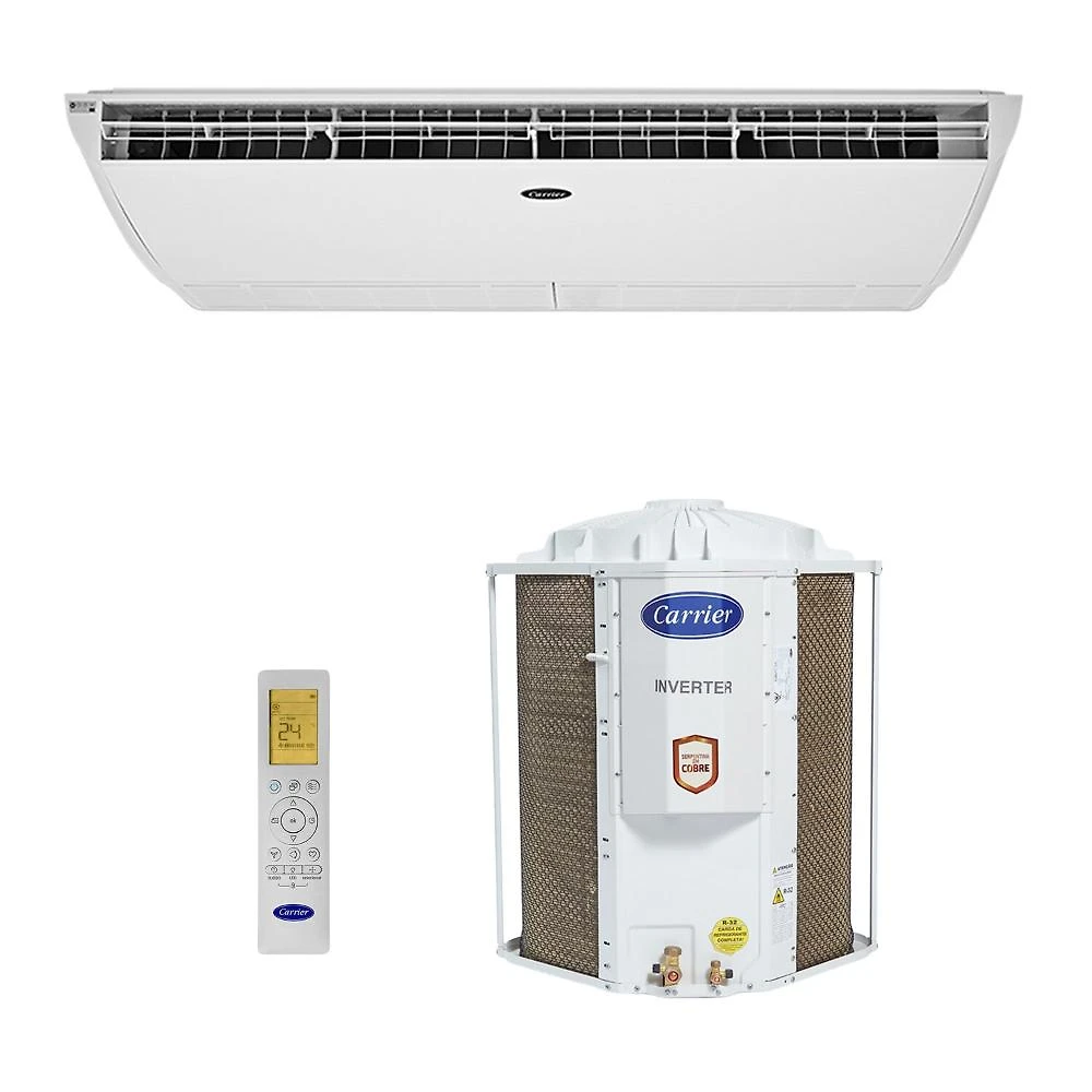 Ar-Condicionado Split Inverter Teto 36000 BTUs Carrier Xpower Connect Só Frio 42ZQVF36C5C/38CCVF36515MC 220V