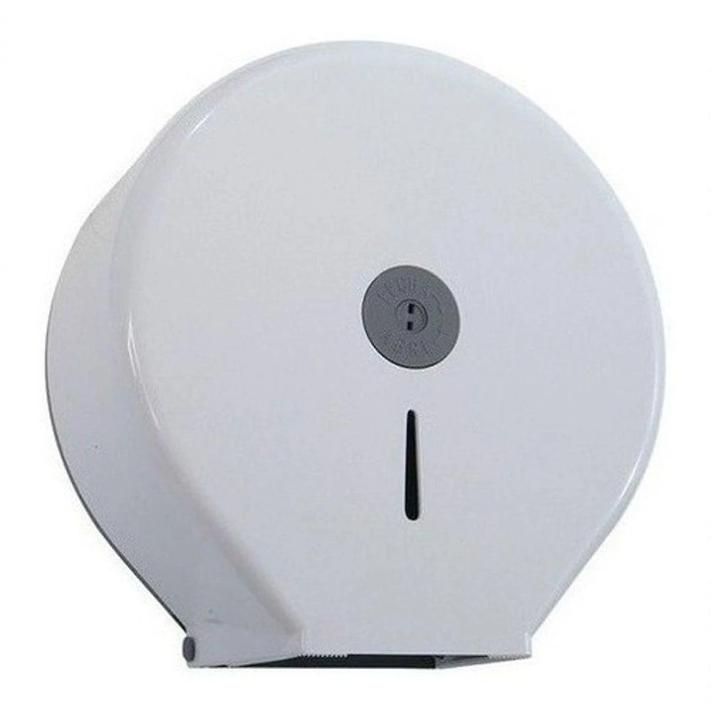 Suporte para Rolo de Papel Higiênico JSN N9 300 a 400M ABS com Visor Branco, Cinza Higipack