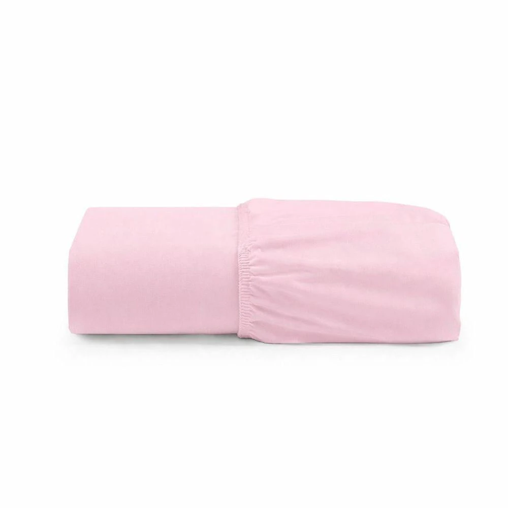 Jogo de Cama Lençol Egipicio Queen 100% Poliéster Micropercal 600 Fios Rosa Casa Show Enxovais