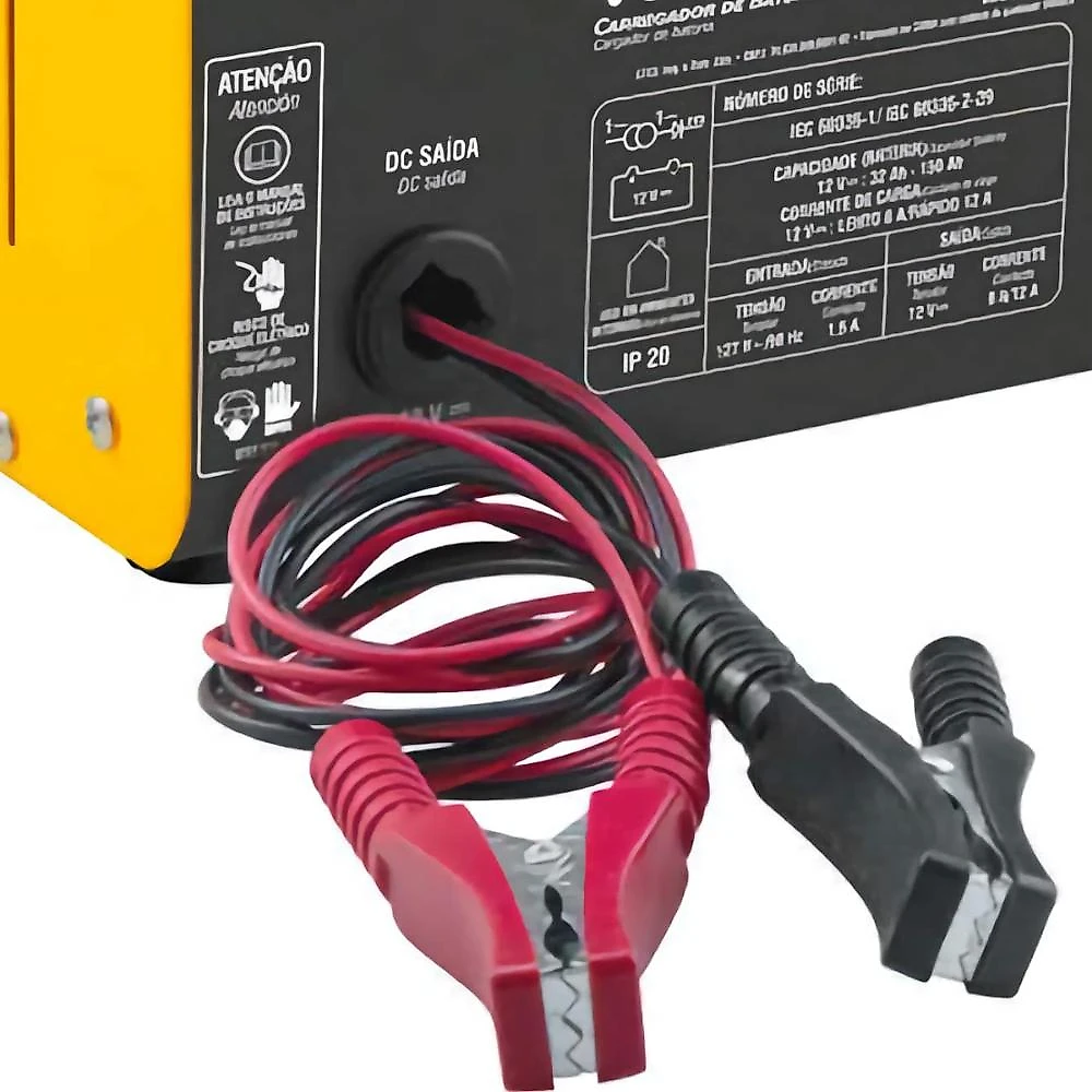 Carregador de bateria 32-150ah 12v 127v cbv1600 vonder