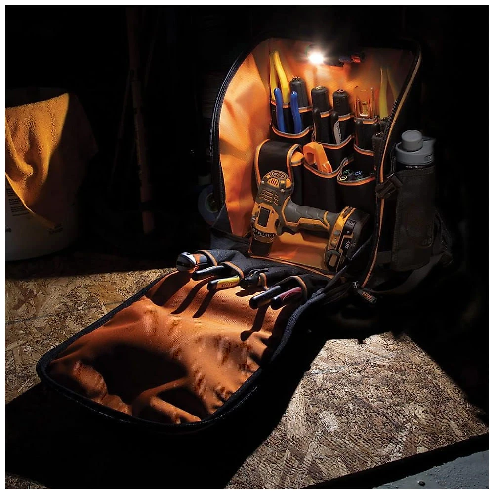 Mochila de Ferramentas Organizadora com 21 Compartimentos, KLEIN TOOLS 55482, Preto