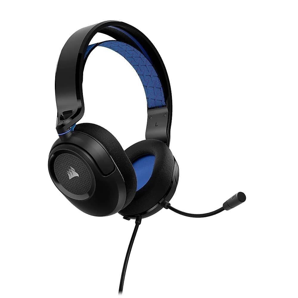 Headset Gamer Corsair HS35 v2, Preto e Azul - CA-9011383-NA