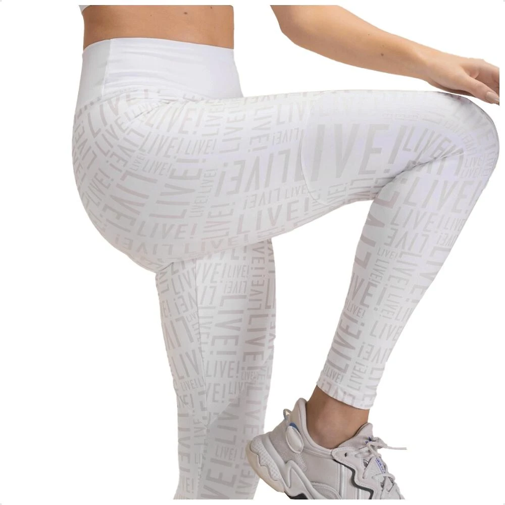 Miniatura Calça Legging Live Sense Feminina Branco - G