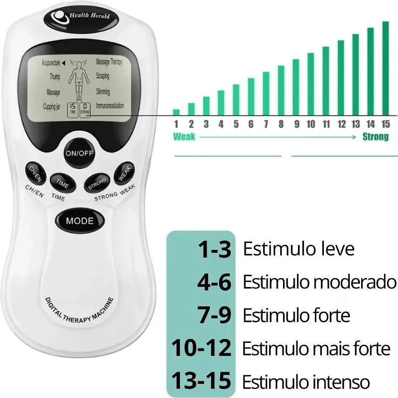 Miniatura Digital Therapy Machine Massageador Muscular Aparelho Tens
