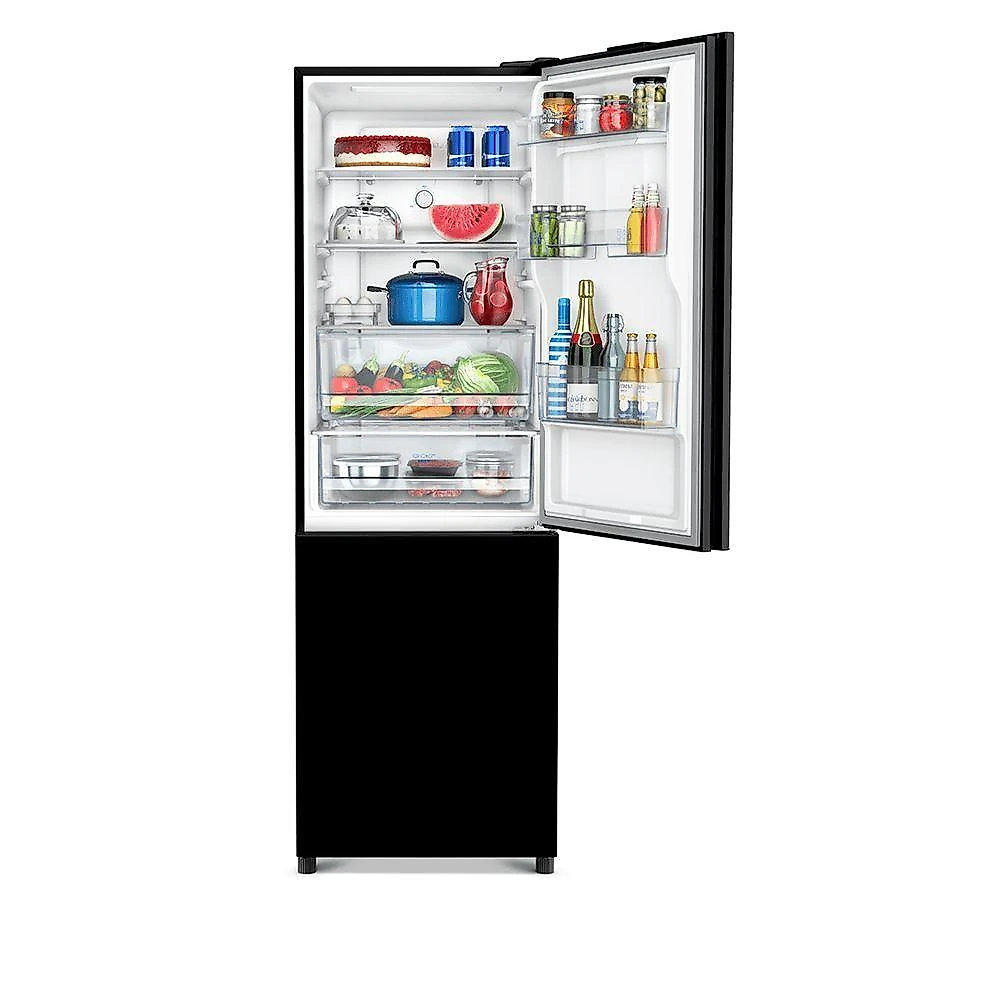 Geladeira Intuitive+ Panasonic BB41 Frost Free Inverter 407L Black Glass NR-BB41GV2B NR-BB41GV2BA 110V