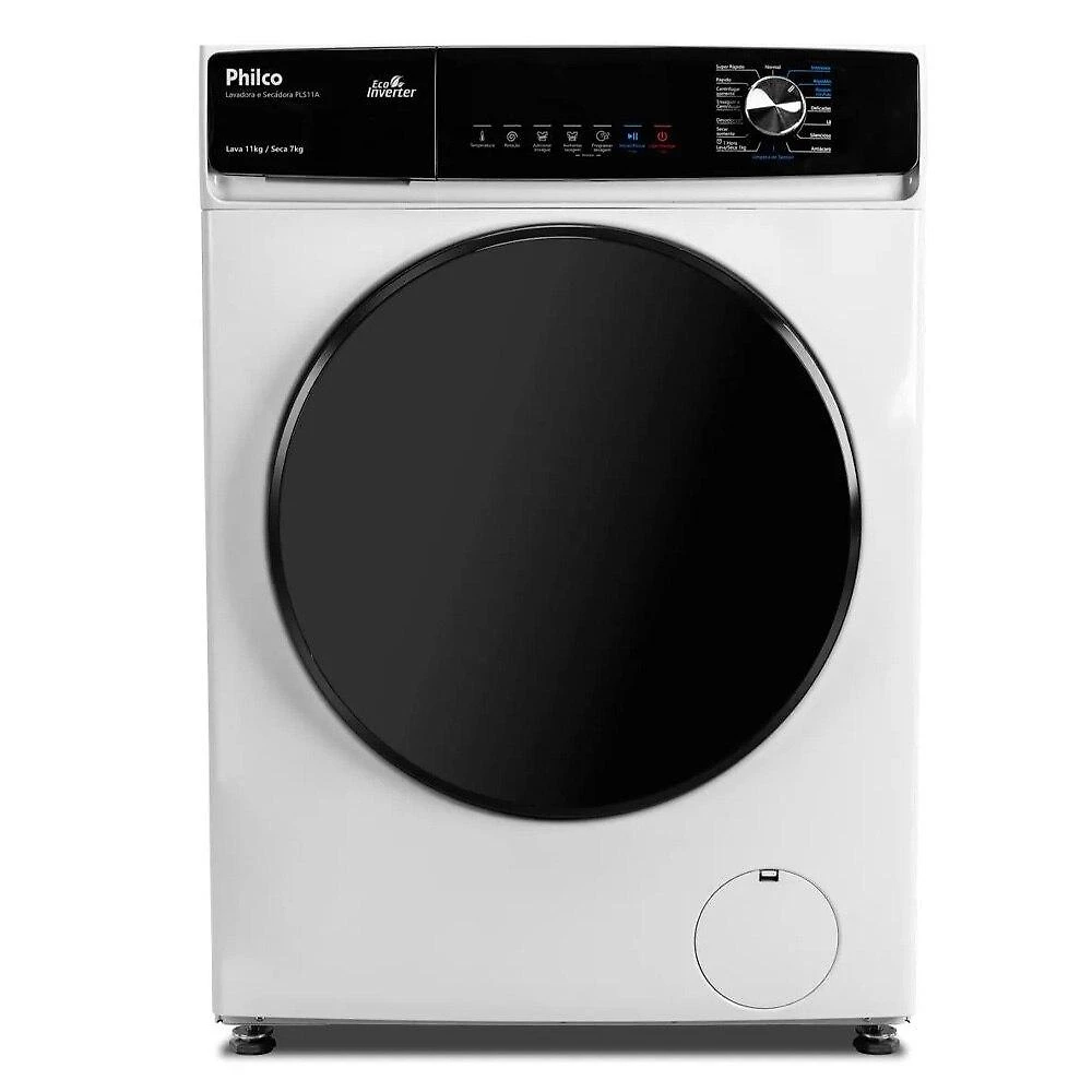 Lava e Seca Philco 11kg Inverter Plus com 16 Programas PLS11A, Branca - 220V