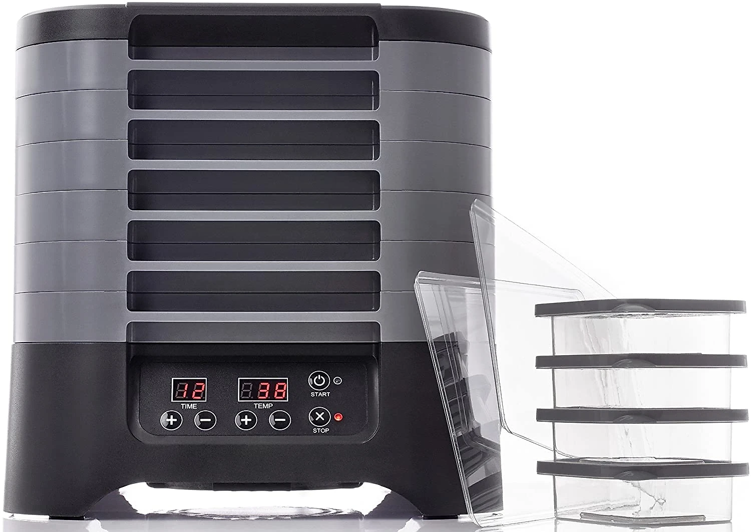 Excalibur STS60B Máquina Desidratadora de Alimentos com 6 Bandejas Painel Digital de Controle 480W110V
