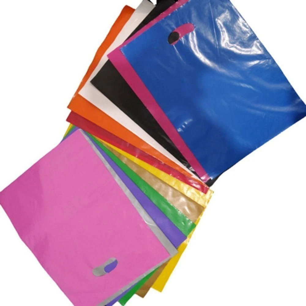 Kit Sacolas Plásticas Boca Triste 16x20 e 20x30 100 UNIDADES Reforçadas Branco Higipack