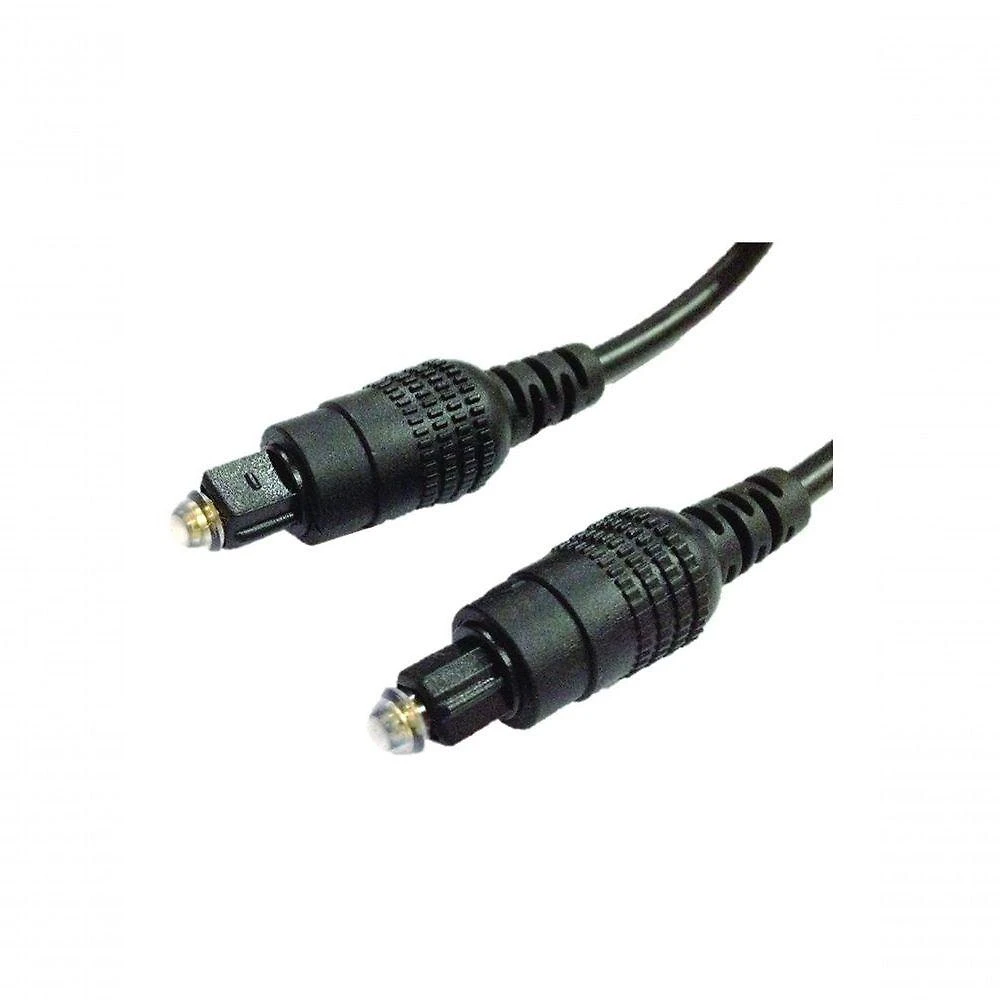 Cabo de Áudio Óptico NWT Cabo Fibra Otica para Audio 4mm Toslink 3m para Equipamentos Digitais Preto