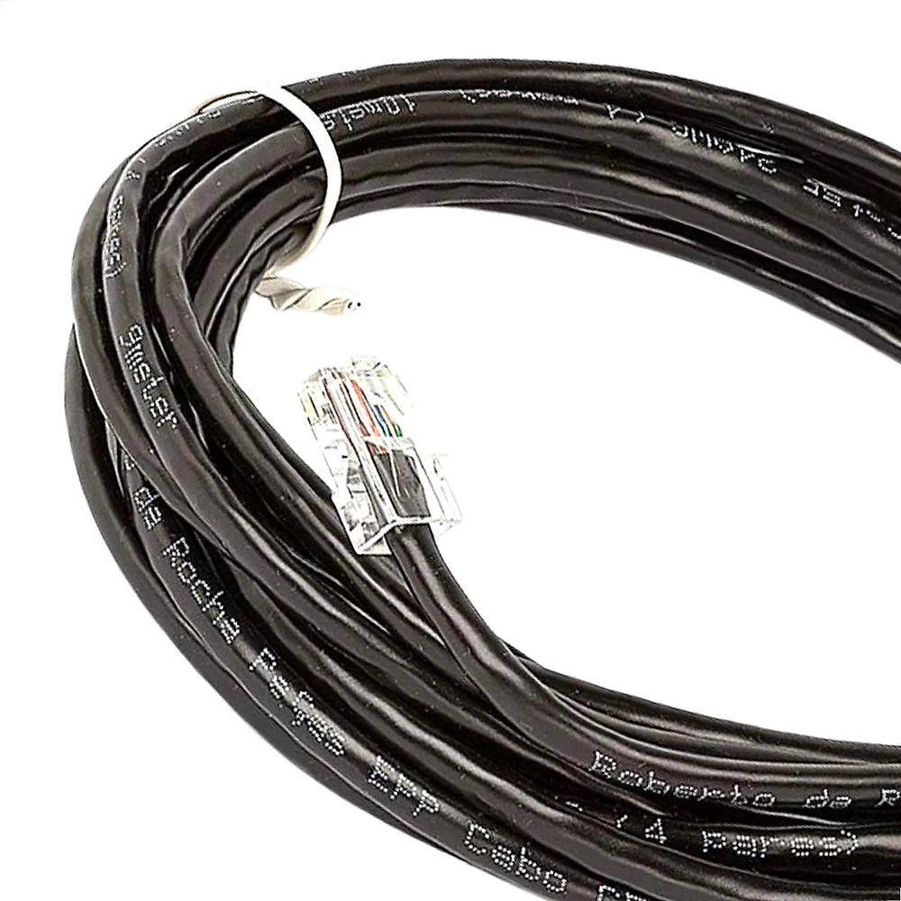 Cabo De Rede Cat5e Montado Preto - 90 Metros